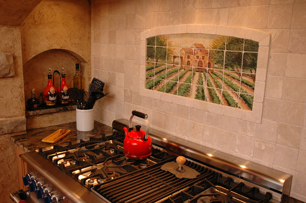 kitchen-backsplash-with-hand-painted-tile