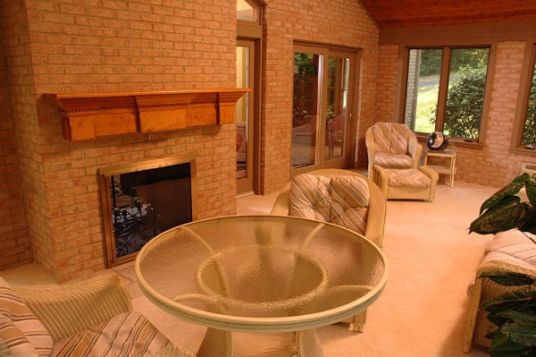 sunroom-with-fireplace