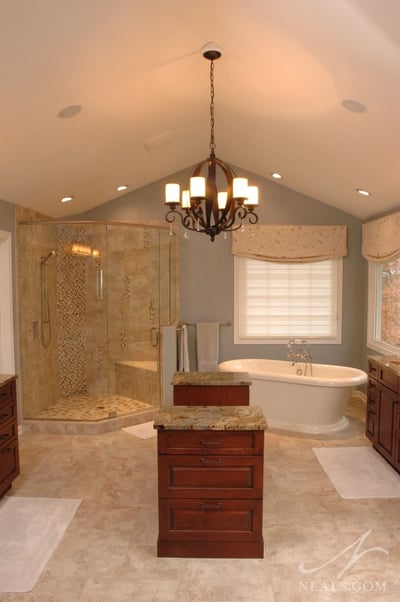 Spacious Master Bath by Neals