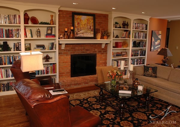 Neatly organized and freshed up, this living room is ready for those surprise summer guests.