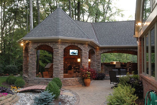 stunning outdoor living retreat