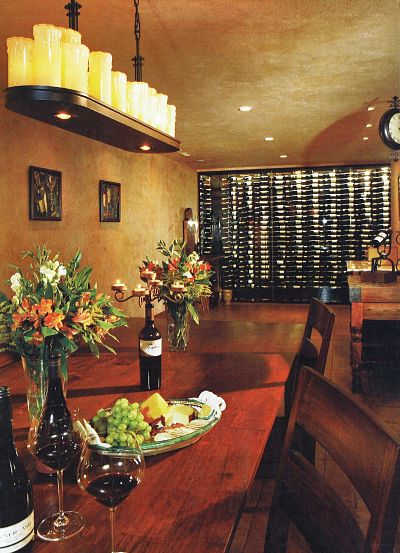 lower level wine cellar