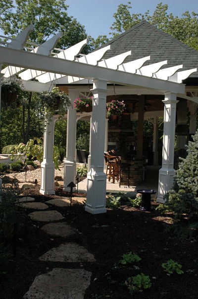 arbor with footpath