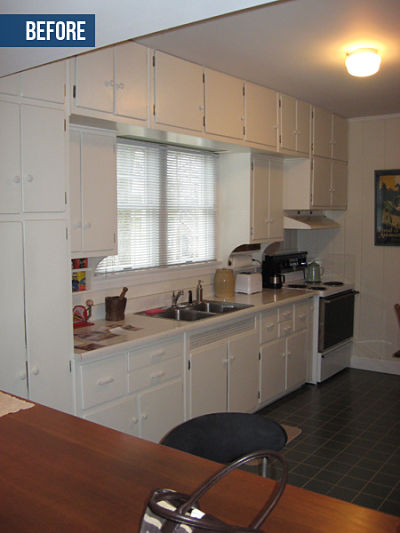 galley kitchen before