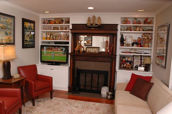 family room cabinets
