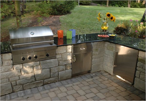 built in outdoor cooking appliances