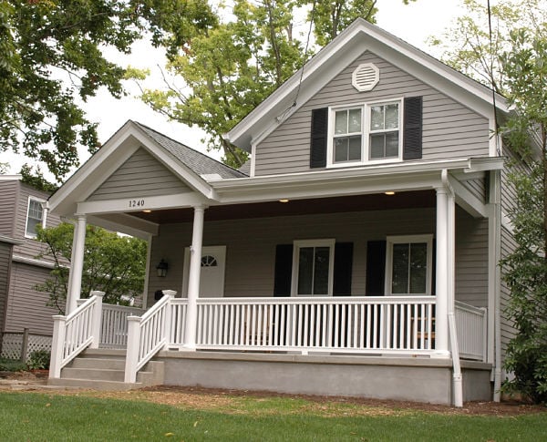American farmhouse front porch
