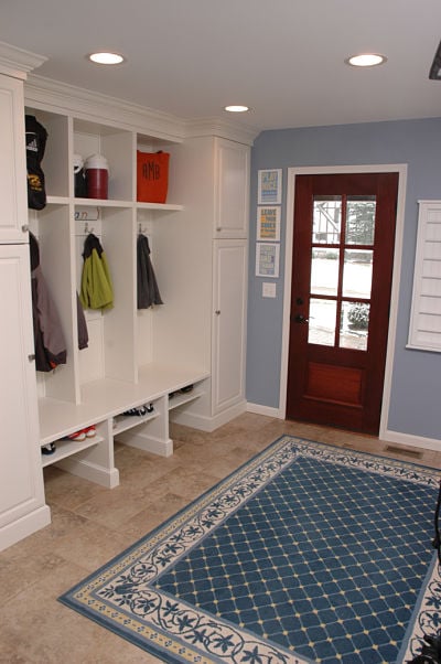 mudroom with cubbies