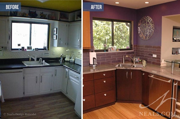 kitchen renovation before after