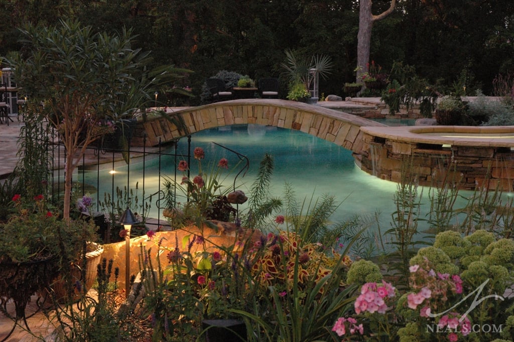 Poolside Garden in an Indian Hill project