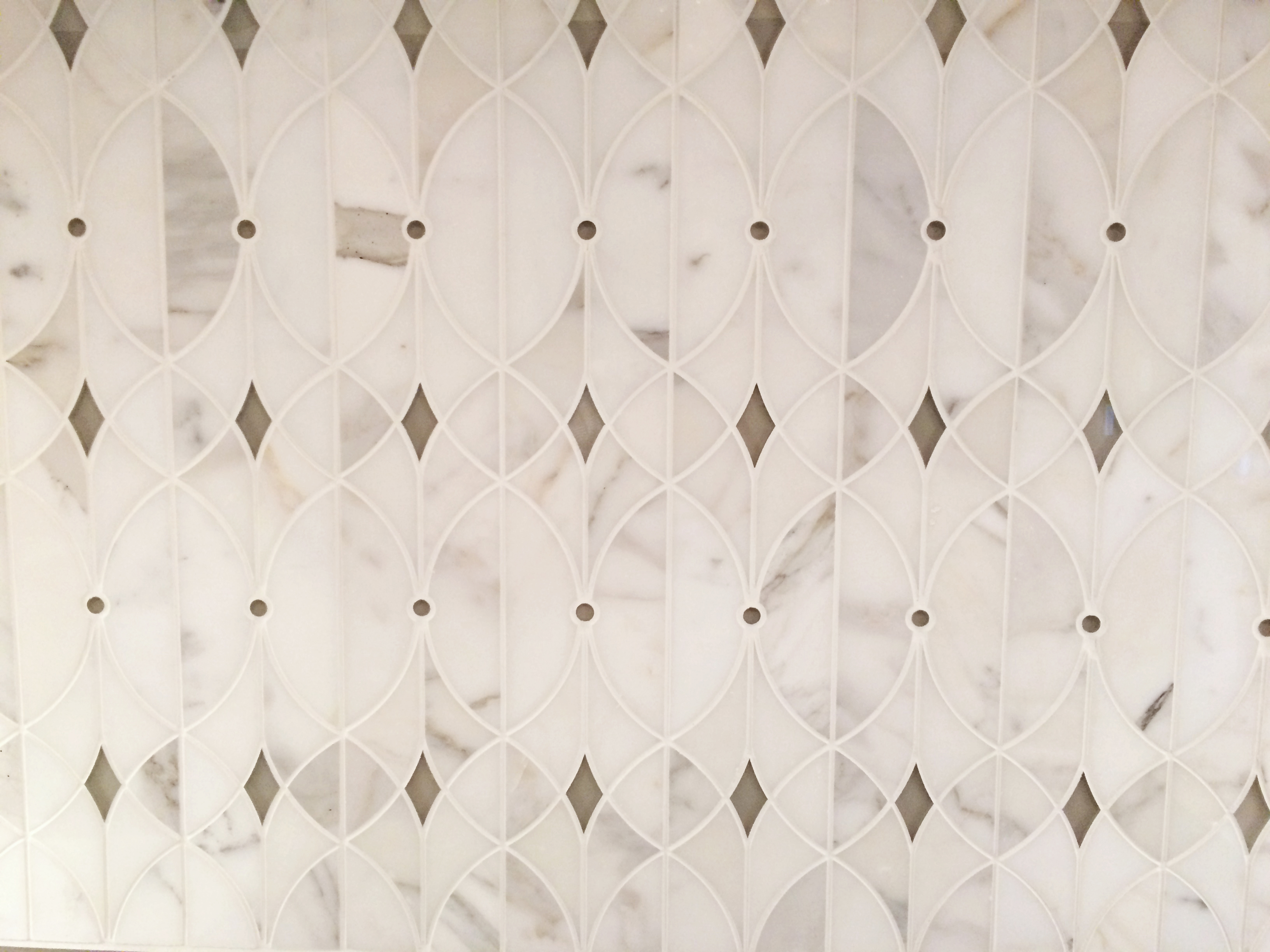 A waterjet tile pattern makes a statement.