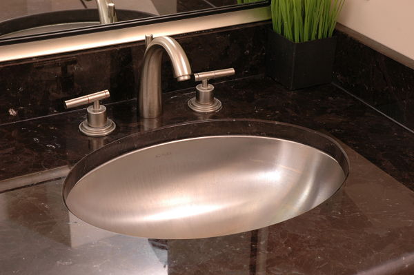 metal undermount bathroom sink