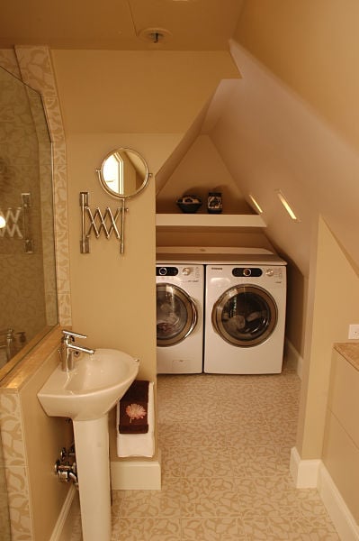 Attic Laundry Space