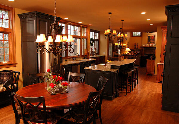 Kitchen open floor plan