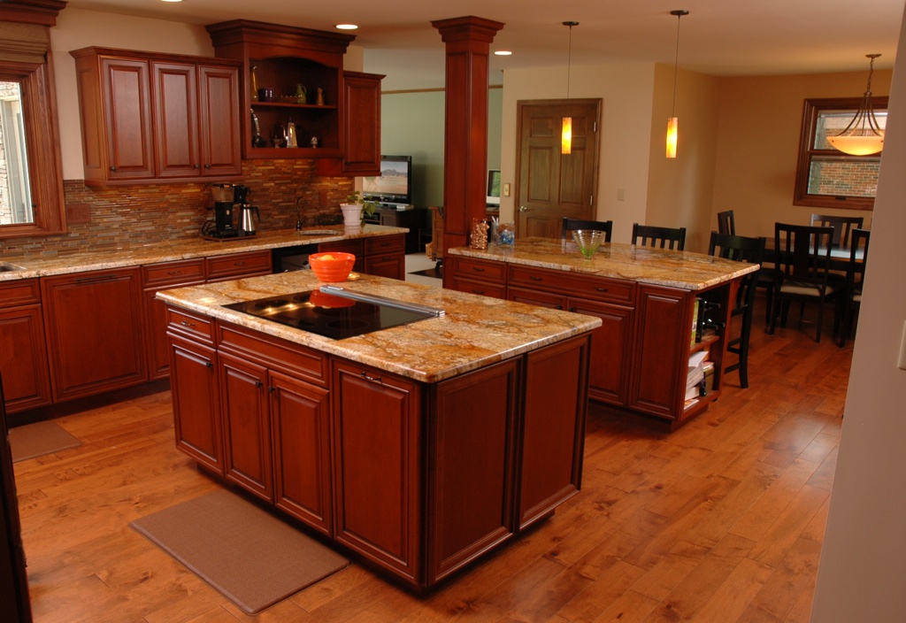 Multiple kitchen islands