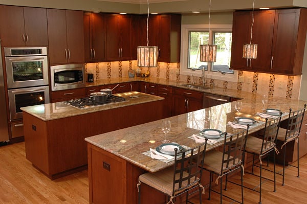 4 Design Options For Kitchen Floor Plans, U Shaped Kitchen With Island Floor Plan