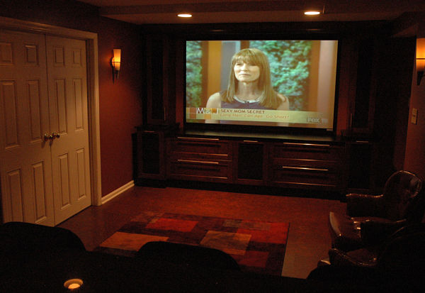 home theatre basement remodel