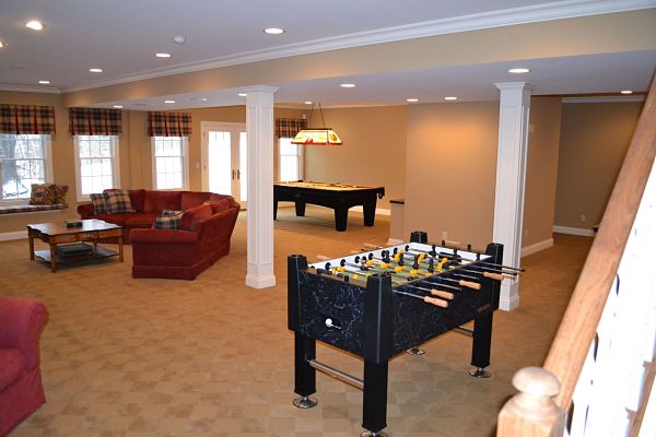 basement family room