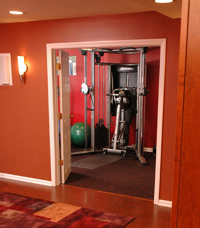 basement exercise room