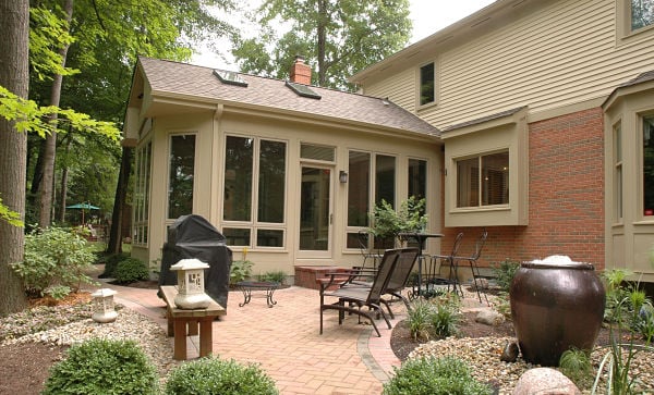 three season sunroom and patio