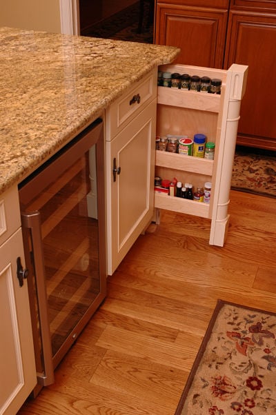 kitchen spice storage drawer