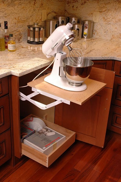 kitchen mixer stand and storage