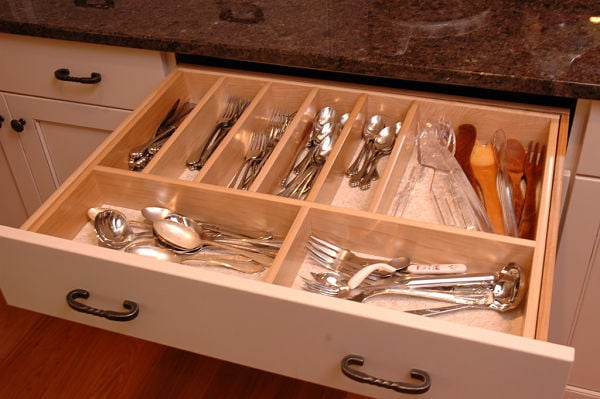 kitchen silverware drawer divider