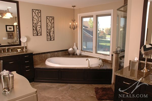 luxurious master bath