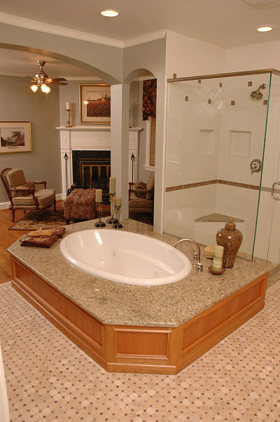 luxurious master bath suite