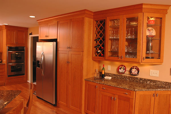 Shaker-style kitchen cabinets