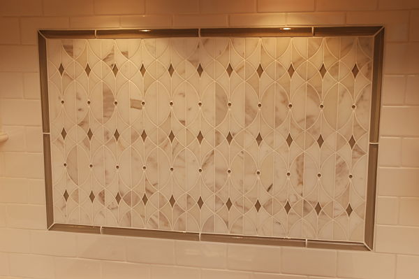 Neals showroom kitchen backsplash display