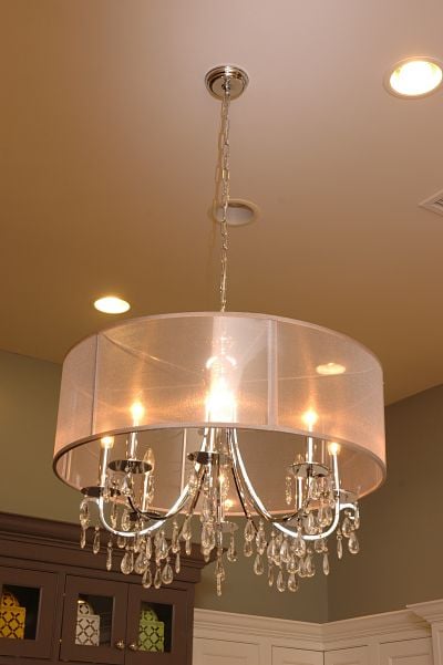Neals showroom crystal chandelier display