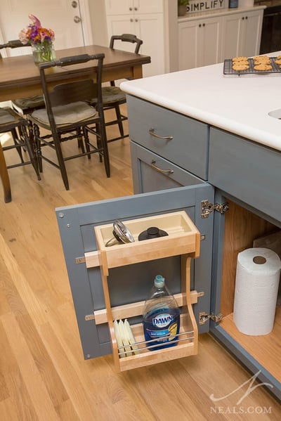 under-sink door shelving