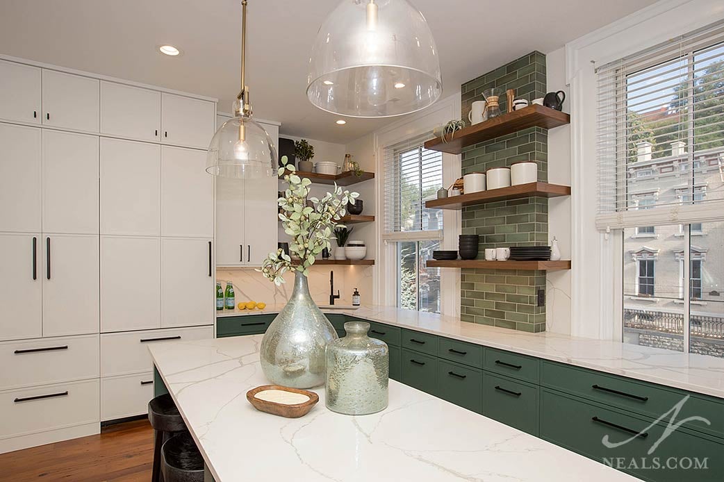 artisan tile in the kitchen