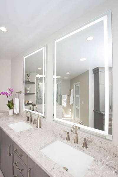 mirror with integrated lighting