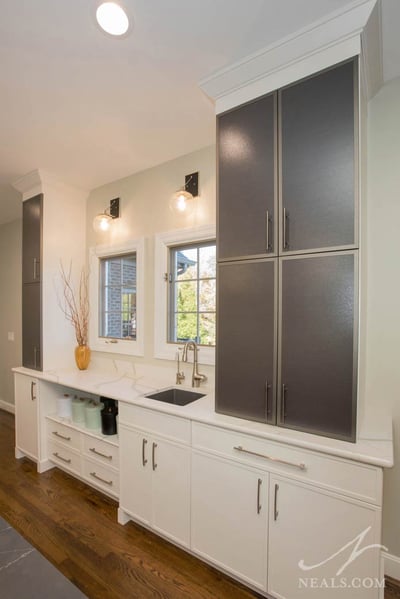 back painted glass cabinetry doors