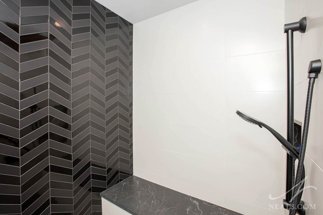 modern shower tile