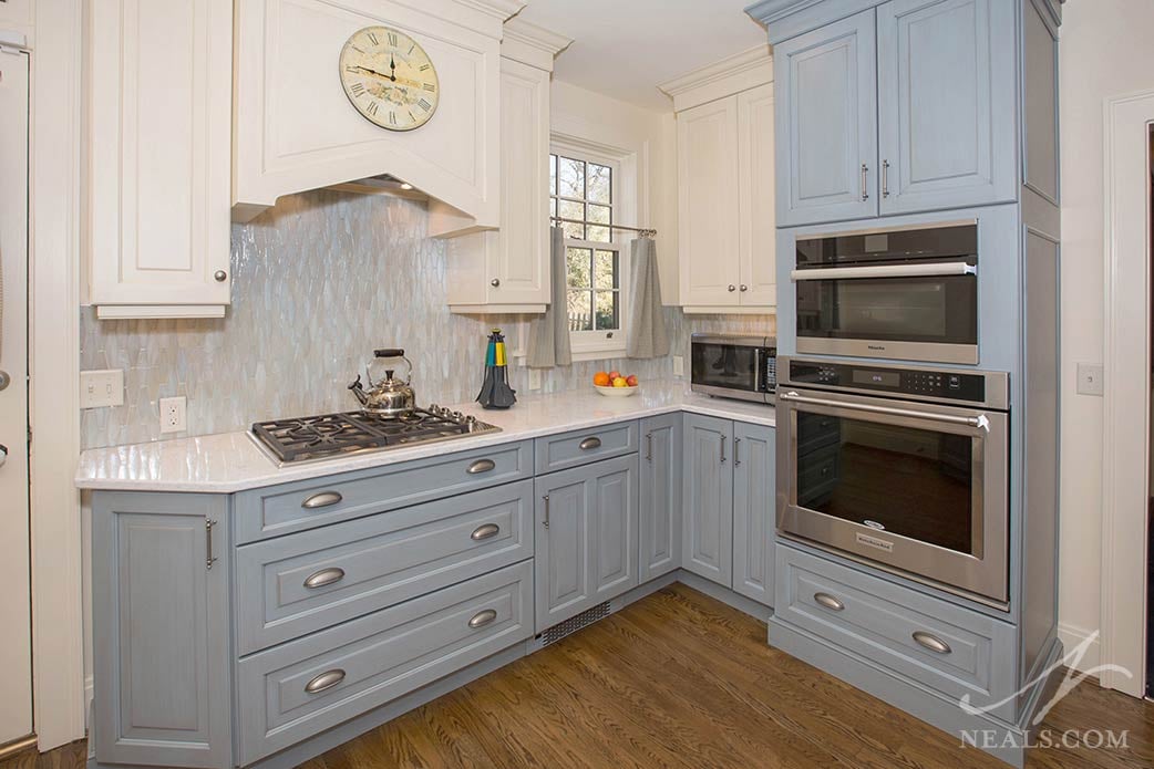 This blue and white kitchen in Clifton was recently named a 2019 Contractor of the Year Local Kitchen winner.