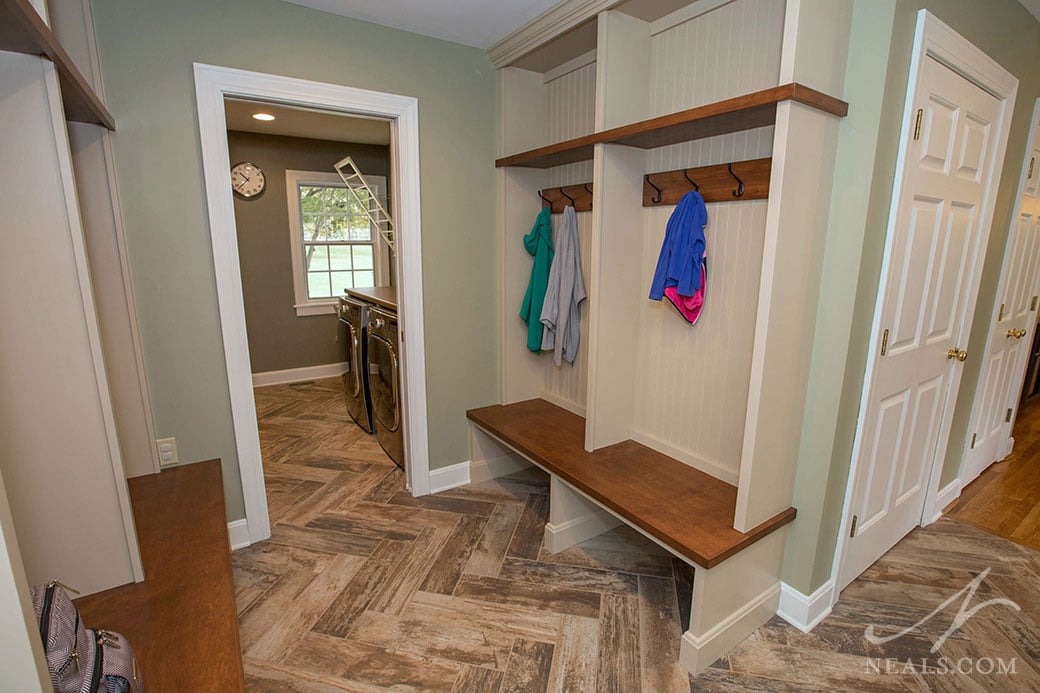 mudroom with laundry