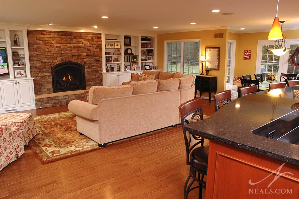 family room in Montgomery addition