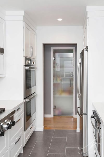 frosted glass pantry door