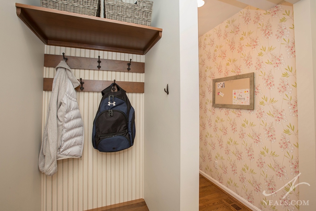 country chic hallway closet