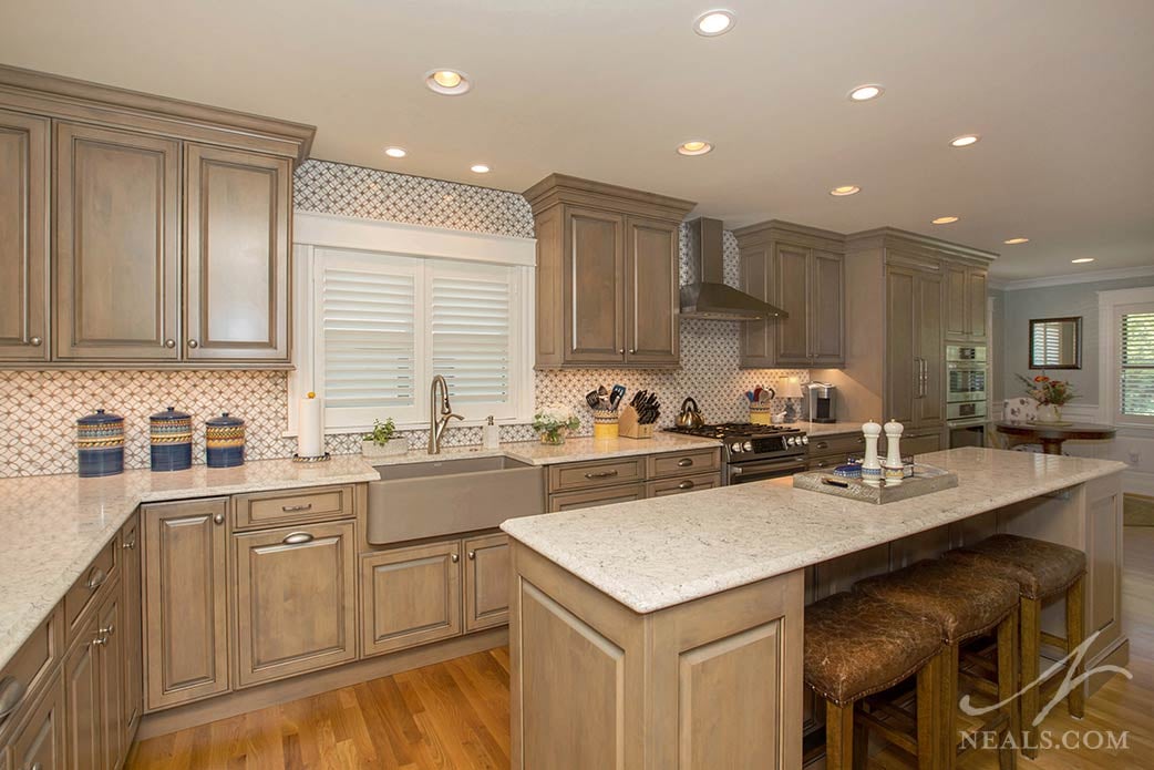 kitchen with island