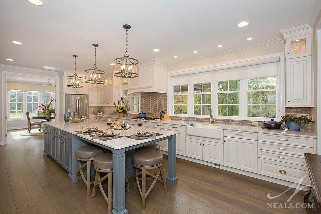 kitchen with hardwood flooring