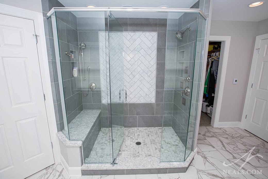 double sided shower in Western Hills