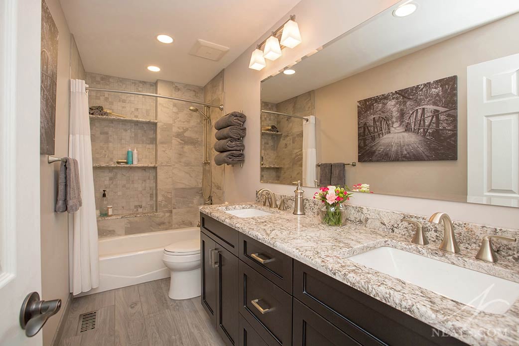 shower shelving in Loveland bathroom