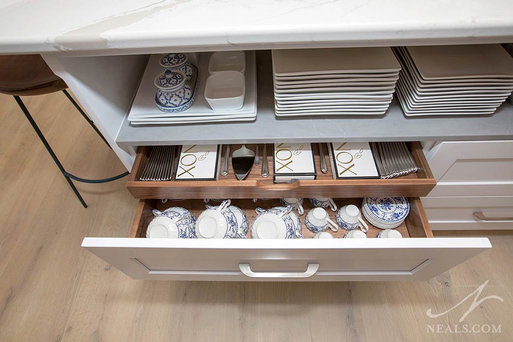 kitchen storage layered drawer