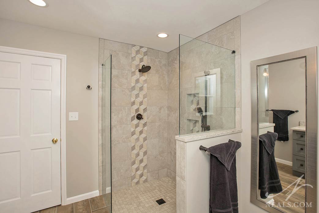Bathroom Tile Accent Strip Vanity
